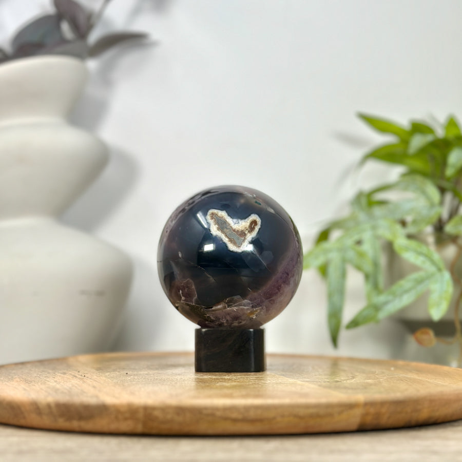Amethyst Druzy Sphere Geode - SPH0214