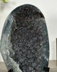 Natural Black Quartz Sugar Druzy – Sparkling Dark Crystal Cluster - MWS2525