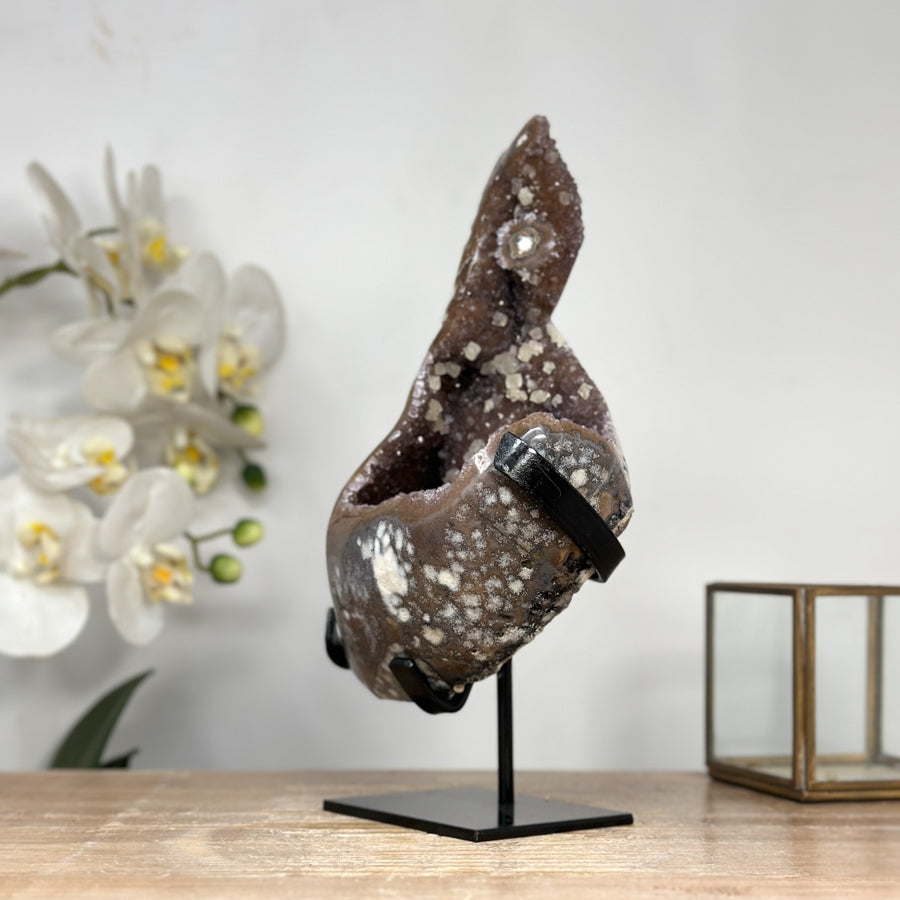 Rare Natural Quartz &amp; Agate Geode - MWS0455