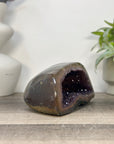 Natural Amethyst Geode with Agate Shell - STGE0112