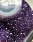 Magnificent Amethyst Ccrystal with Blue Banded Agate Matrix - MWS2387