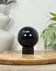 Banded Agate & Quartz Druzy Sphere Geode - SPH0203