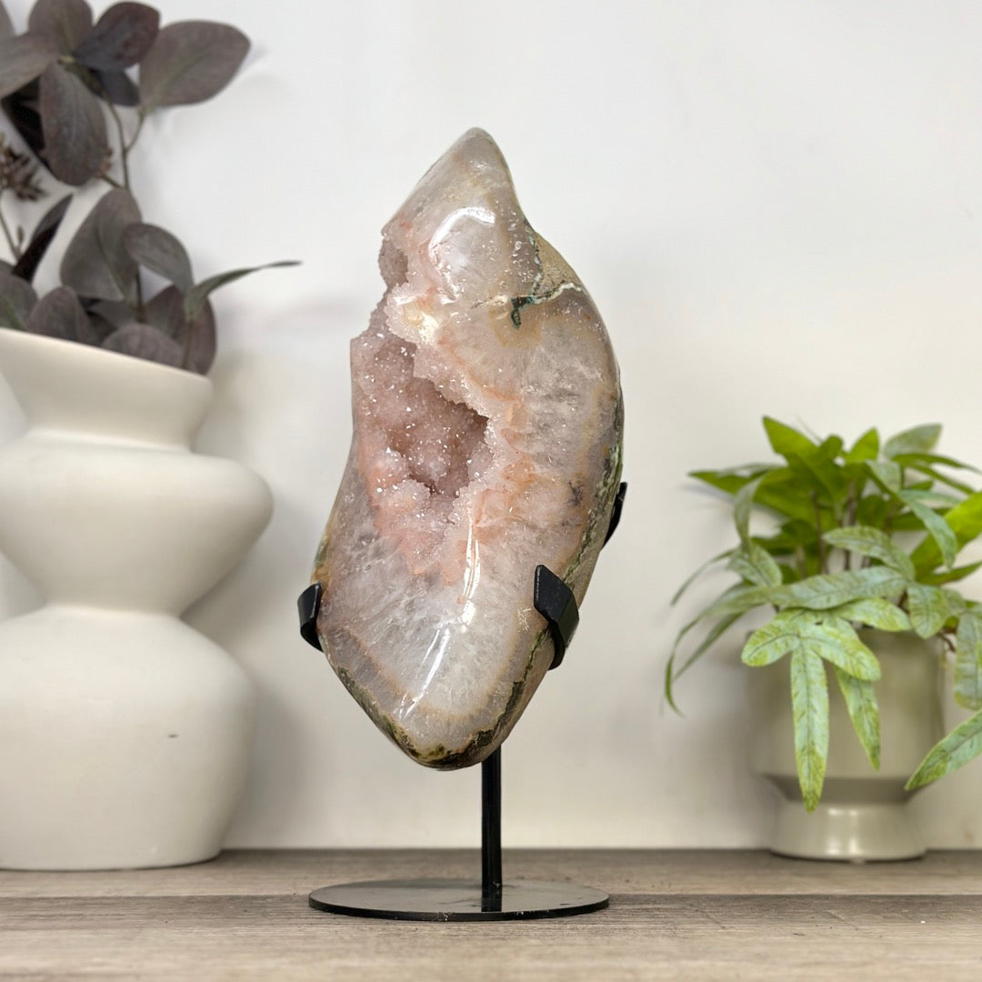 Large Natural Peach Tone Quartz Specimen - MWS3365