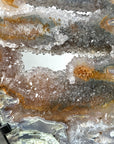 Stunning Natural Quartz Slice Portal, Metallic Stand included - MWS2326
