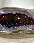 Natural Amethyst Geode with agate Shell - STGE0117