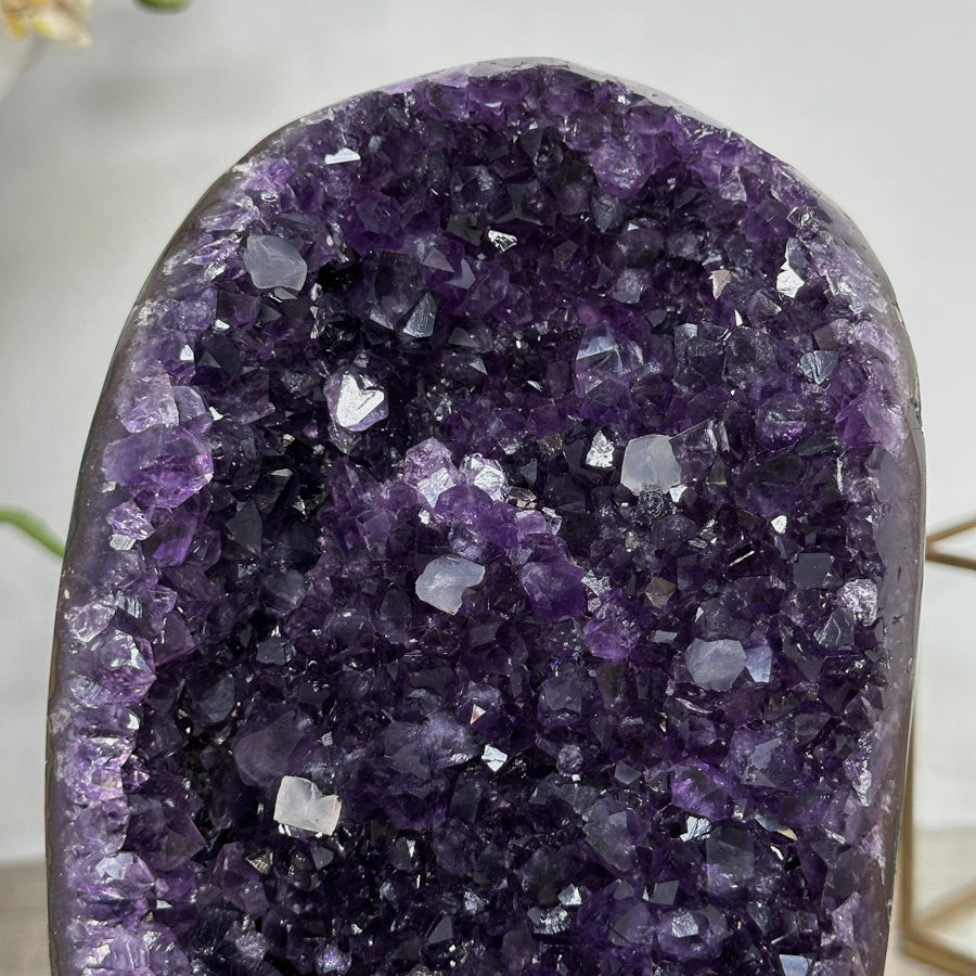 Deep Purple Amethyst Crystal Cluster for Home Decor Display - MWS2633