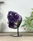 Natural Top Grade Amethyst Cluster on Stand - MWS3267