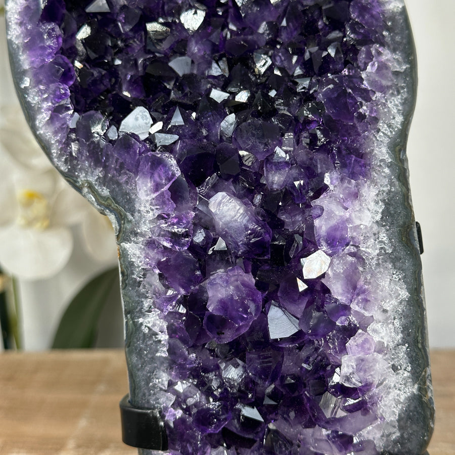 Deep Purple Amethyst Geode, Top Quality Uruguayan Amethyst Geode - MWS1822
