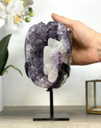 Unique Natural Amethyst Geode with Sugar Calcite Formations - MWS2259