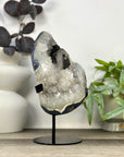Uruguayan Quartz & Agate Specimen with Calcite & Black Hematite Inclusion - MWS3288