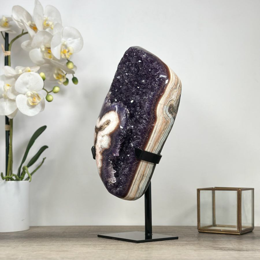 Stunning Large Amethyst &amp; Jasper Crystal Specimen - MWS1925
