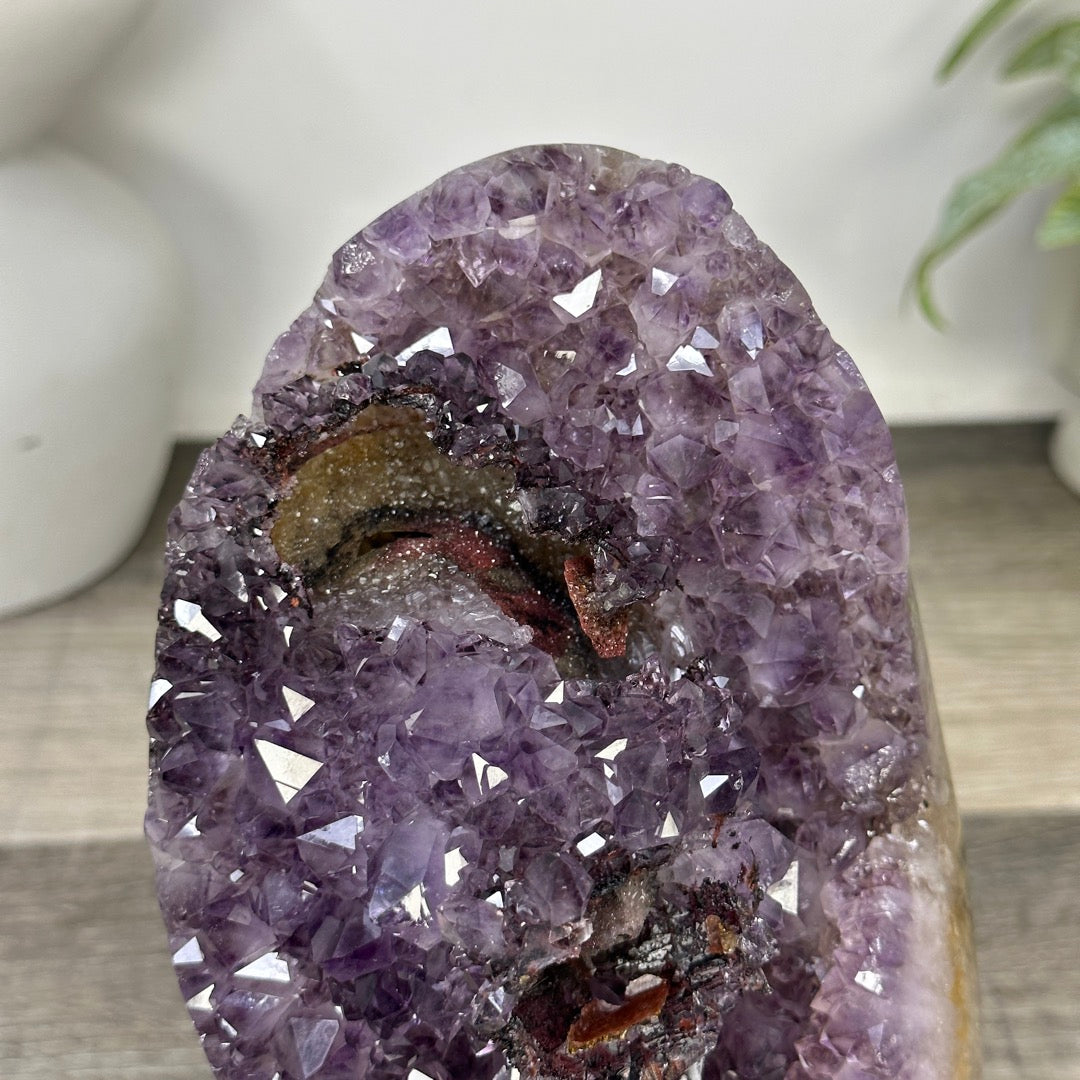 Uruguayan Amethyst Cluster with pseudocalcite Inclusion - MWS3353
