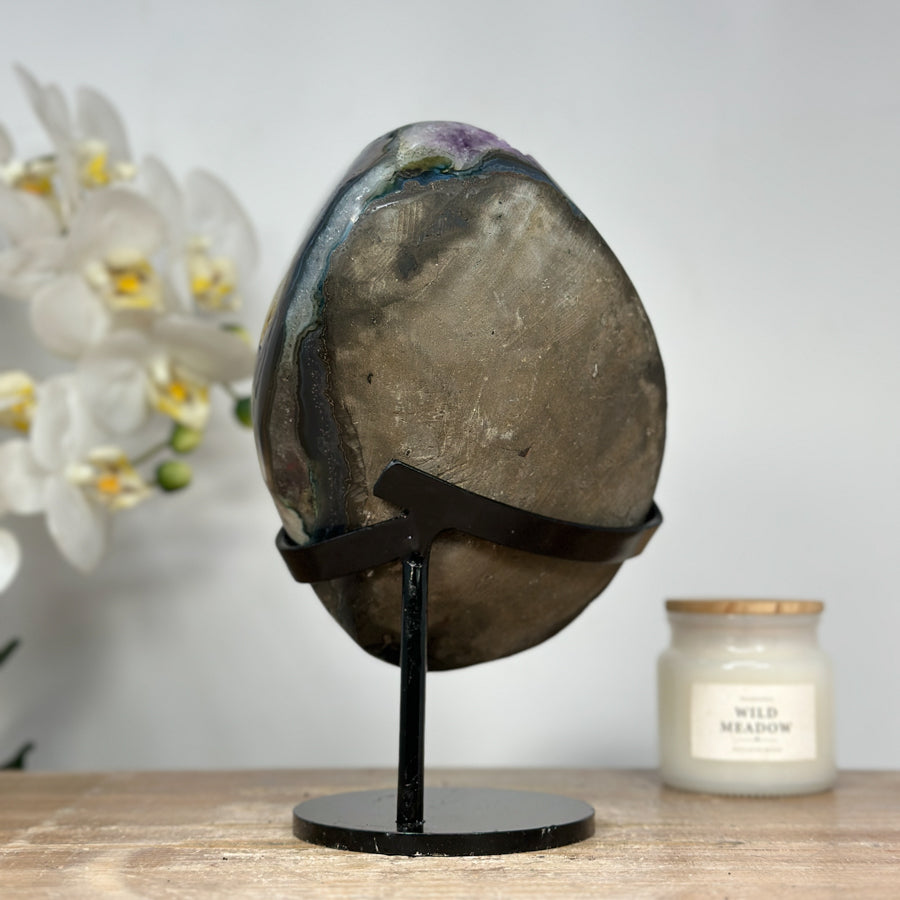 Beautiful Amethyst &amp; Agate Natrual Geode - MWS1381