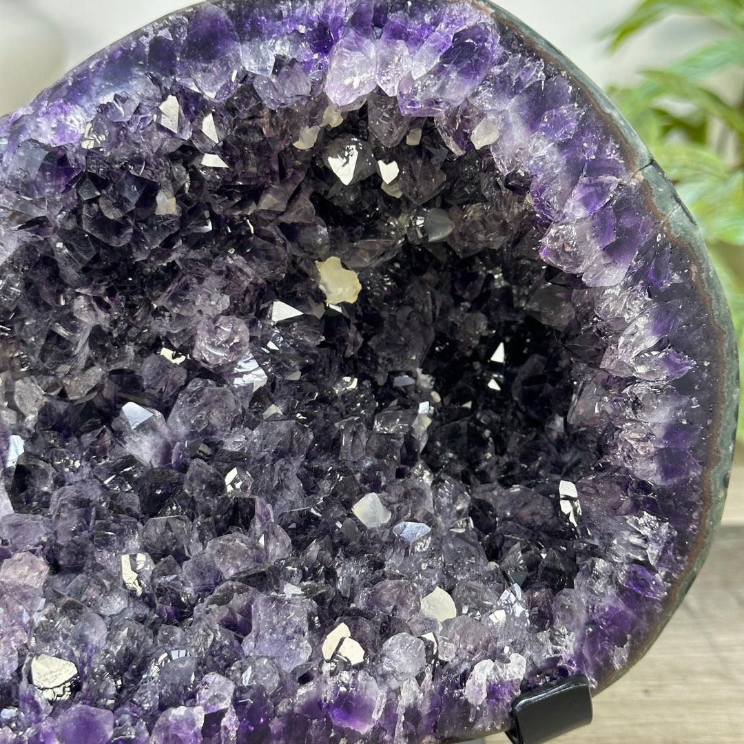Large Natural Amethyst Geode on Stand for home Decor - MWS3279