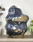XXL Blue Agate & Amethyst Geode Free Form Statement Piece from Uruguay - CBP1440