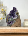 Natural Amethyst Cut BAse Cathedral with Stalactite Eye Formation - CBP1126