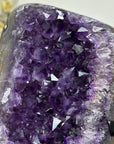 Natural Amethyst Crystal with Handmade Metal Stand - MWS1812