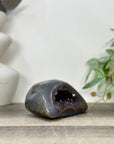 Amethyst & Blue Agate Stone Geode - STGE0076