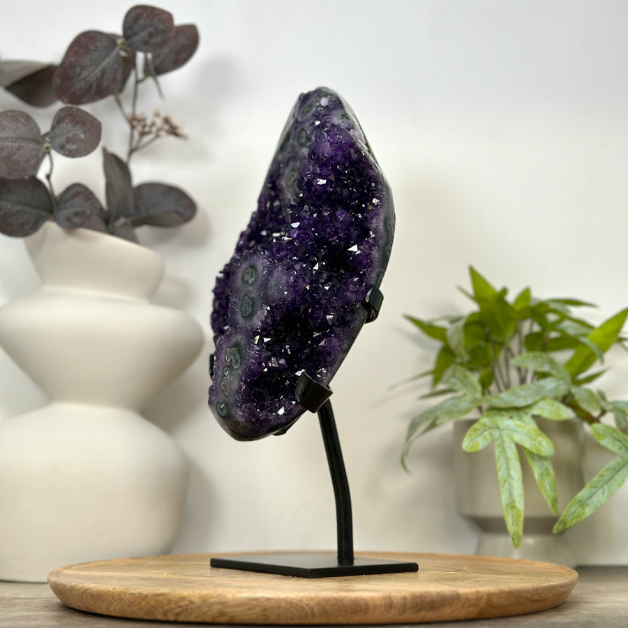 Natural A+ Grade Amethyst Specimen with Stalactite Formations - MWS3075