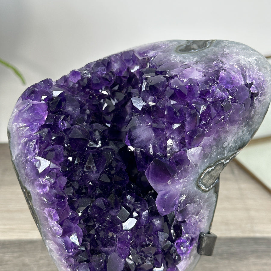 Amethyst Crystal Geode with Deep Purple Crystals – Natural Specimen - MWS2928