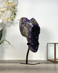 Amethyst Geode with Dark Purple Crystals on Stand - MWS2647