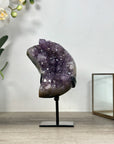 Amethyst Moon Shape Crystal Cluster on Stand - MWS2576