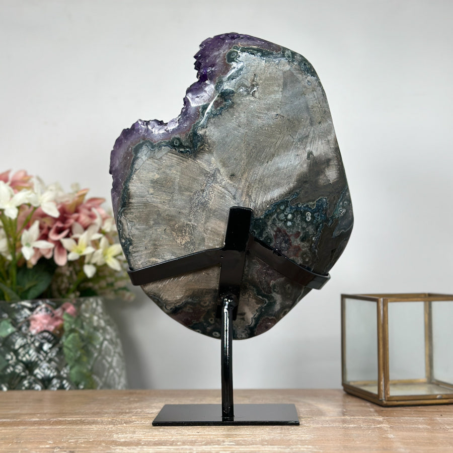 Magnificent Amethyst &amp; Green Jasper Specimen - A Must-Have Decor Piece - MWS1117