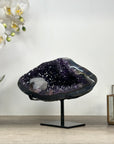 Outstanding Natural Amethyst & Agate Geode with Calcite Crystal - MWS2375