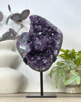 Natural Amethyst Crystal Cluster with Stand from Uruguay - MWS3175