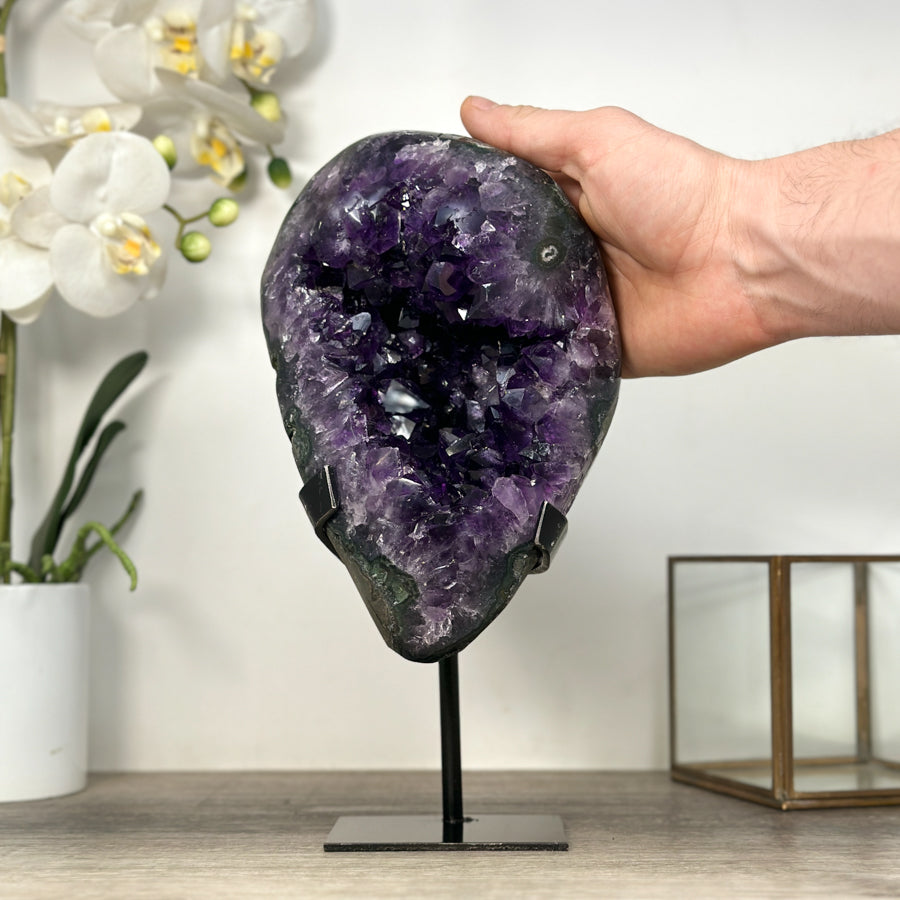 Large Natural Amethyst Geode – Stunning Purple Crystal Statement Piece - MWS2500