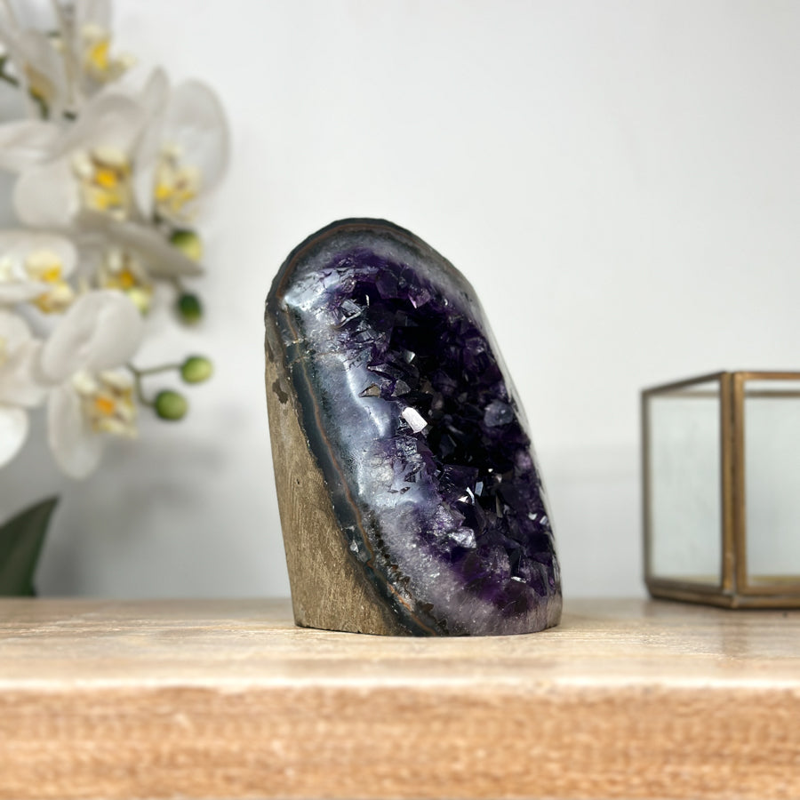 Amethyst Geode with Deep Purple Crystals - CBP1149