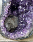 Natural Amethyst GEode with Calcite Crystal Inclusion - CBP1426