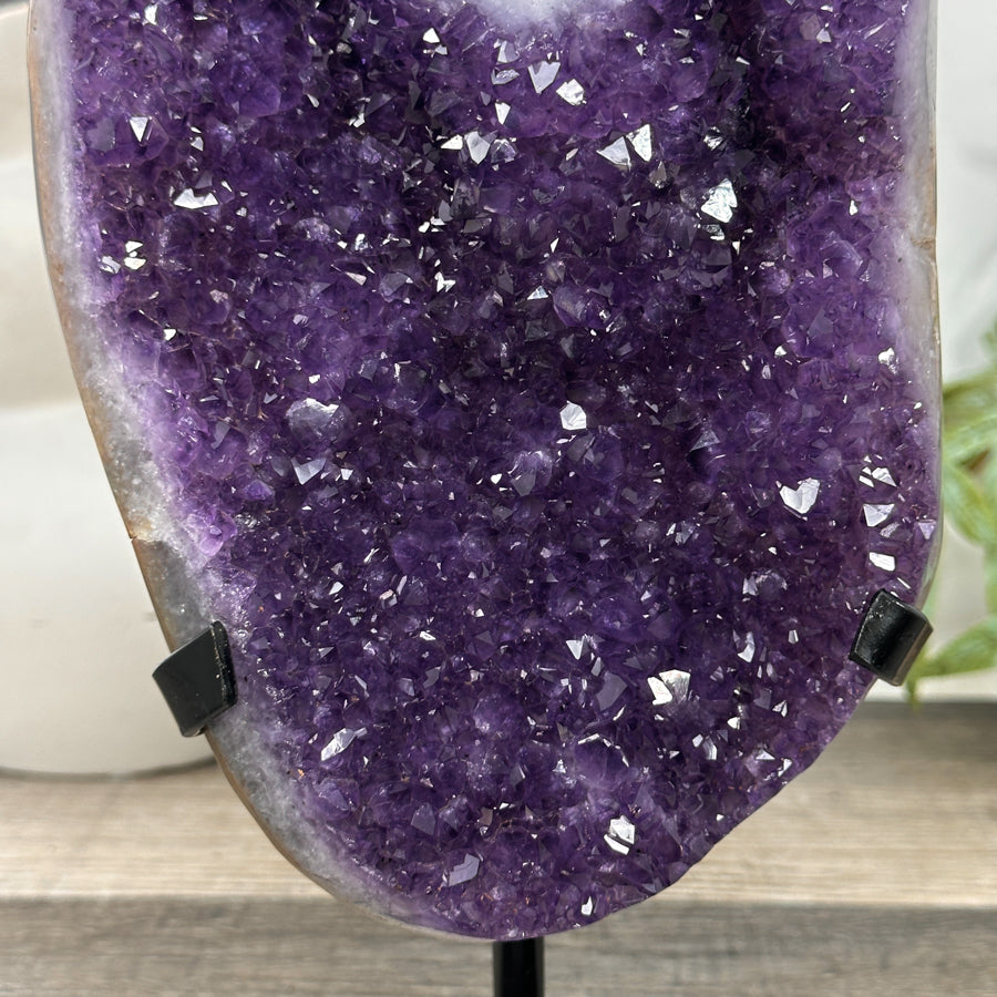 Natural Uruguayan Amethyst Crystal with Stalactite Eye Formation - MWS3194