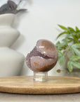 Amethyst Druzy & Jasper Sphere Geode - SPH0179