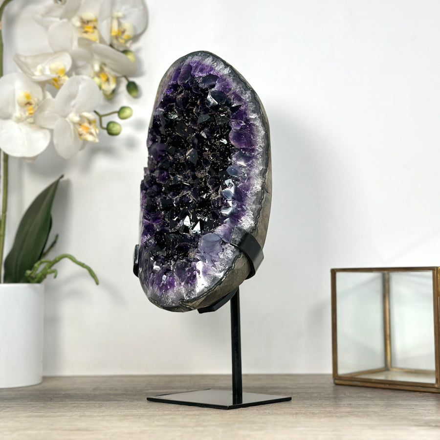 Top Grade Amethyst Cluster with Unique Deep Purple Color - MWS2561