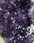 Stunning Natural Amethyst Geode with White Calcite Inclusions - MWS1741