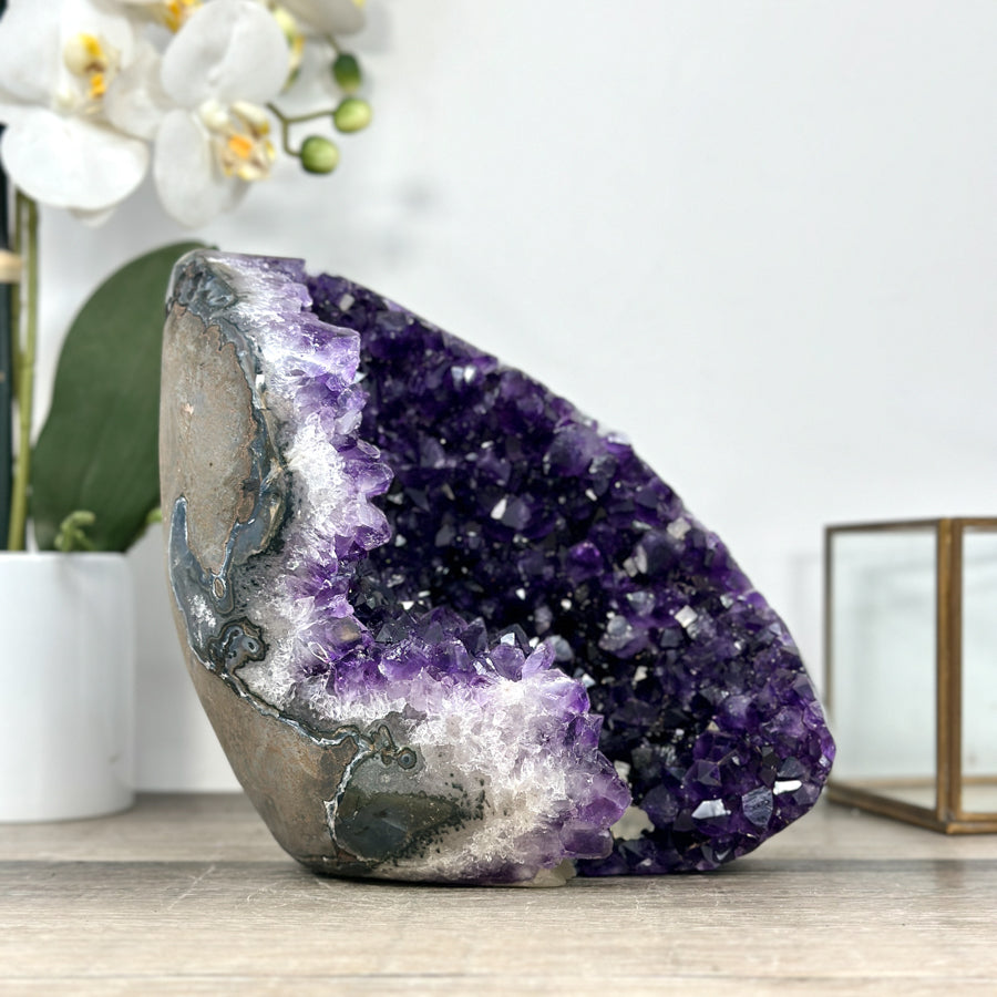Natural Uruguayan Amethyst Selfstanding Geode - CBP1287