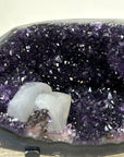 Outstanding Natural Amethyst & Agate Geode with Calcite Crystal - MWS2375