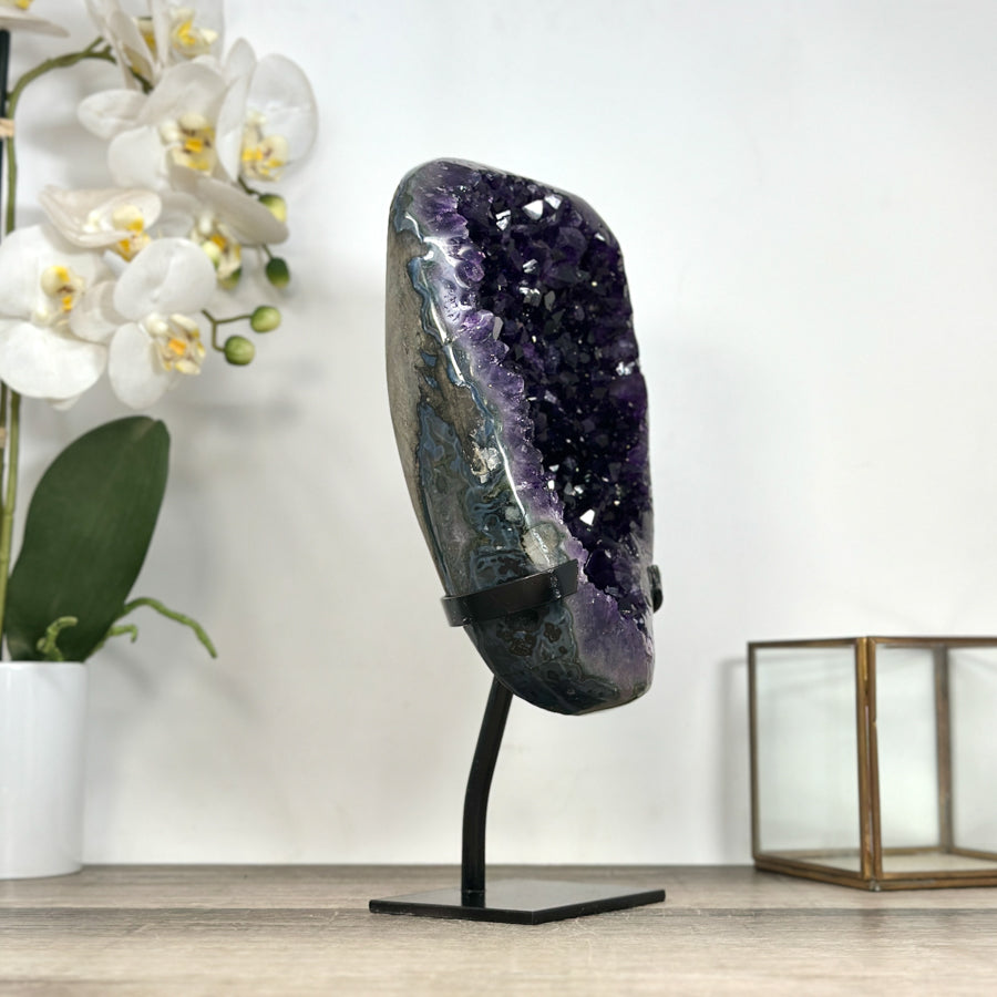 Amethyst Geode with Deep Purple Crystals - Top Grade Statement Piece - MWS2933