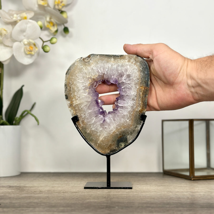 Natural Amethyst &amp; Quartz Stone Portal - MWS3010