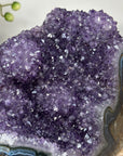 Natural Amethyst & Blue Banded Agate Self Standing Cathedral - CBP1129
