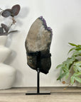 Uruguayan Amethyst Geode - Metal Stand Included - MWS3236
