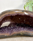 Amethyst Geode with Polished Shell - STGE0099