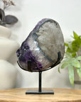 A+ Grade Amethyst Cluster from Uruguay on Metal Stand - MWS3053