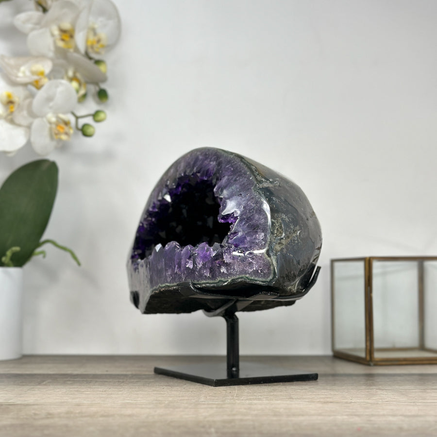Uruguayan Amethyst Geode with Deep Purple Crystals - MWS2939