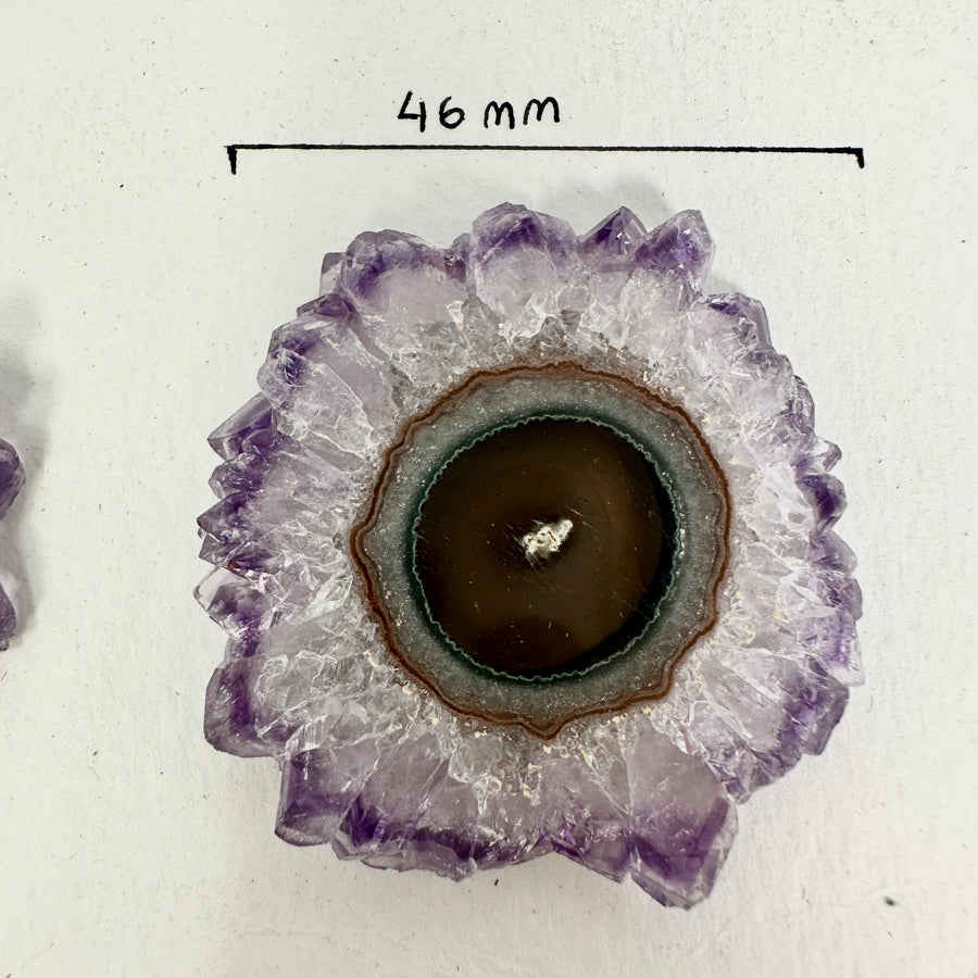 Genuine Large Amethyst Stalactite Slices Flat - Perfect for Crafting Unique Jewelry - STS0038