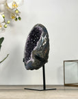 A Grade Amethyst Stone on Metal Stand - MWS2845