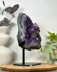 Unique Natural Amethyst Crystal Specimen with Calcite Formation - MWS3135