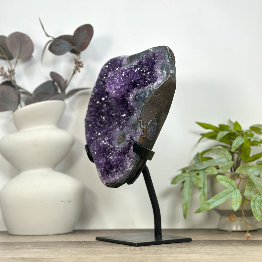 Uruguayan Amethyst Crystal Statement Piece for Home Decor - MWS3220