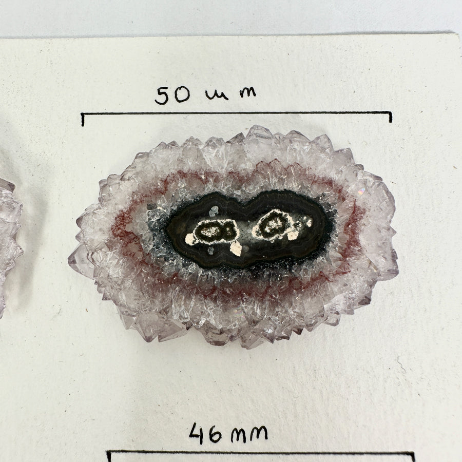 Genuine Large Amethyst Stalactite Slices Flat - Perfect for Crafting Unique Jewelry - STS0038